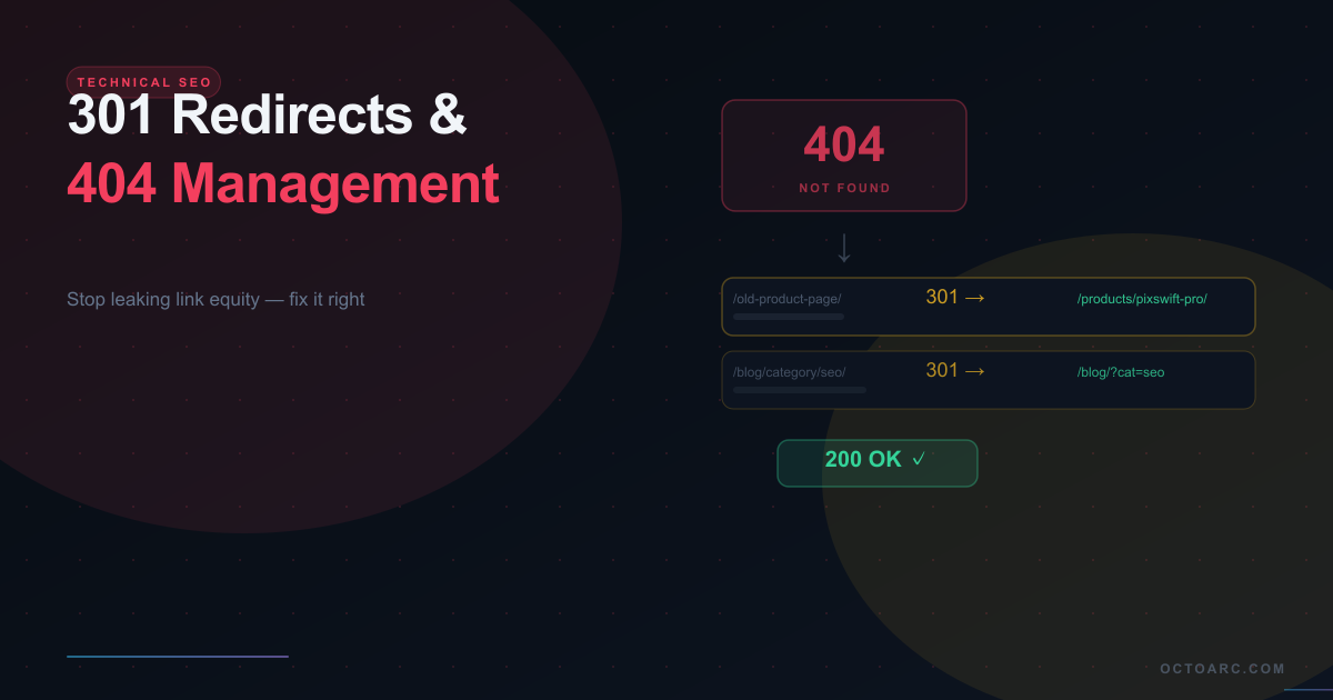 301 Redirects, 404 Errors, and WordPress SEO: The Complete Technical Fix Guide